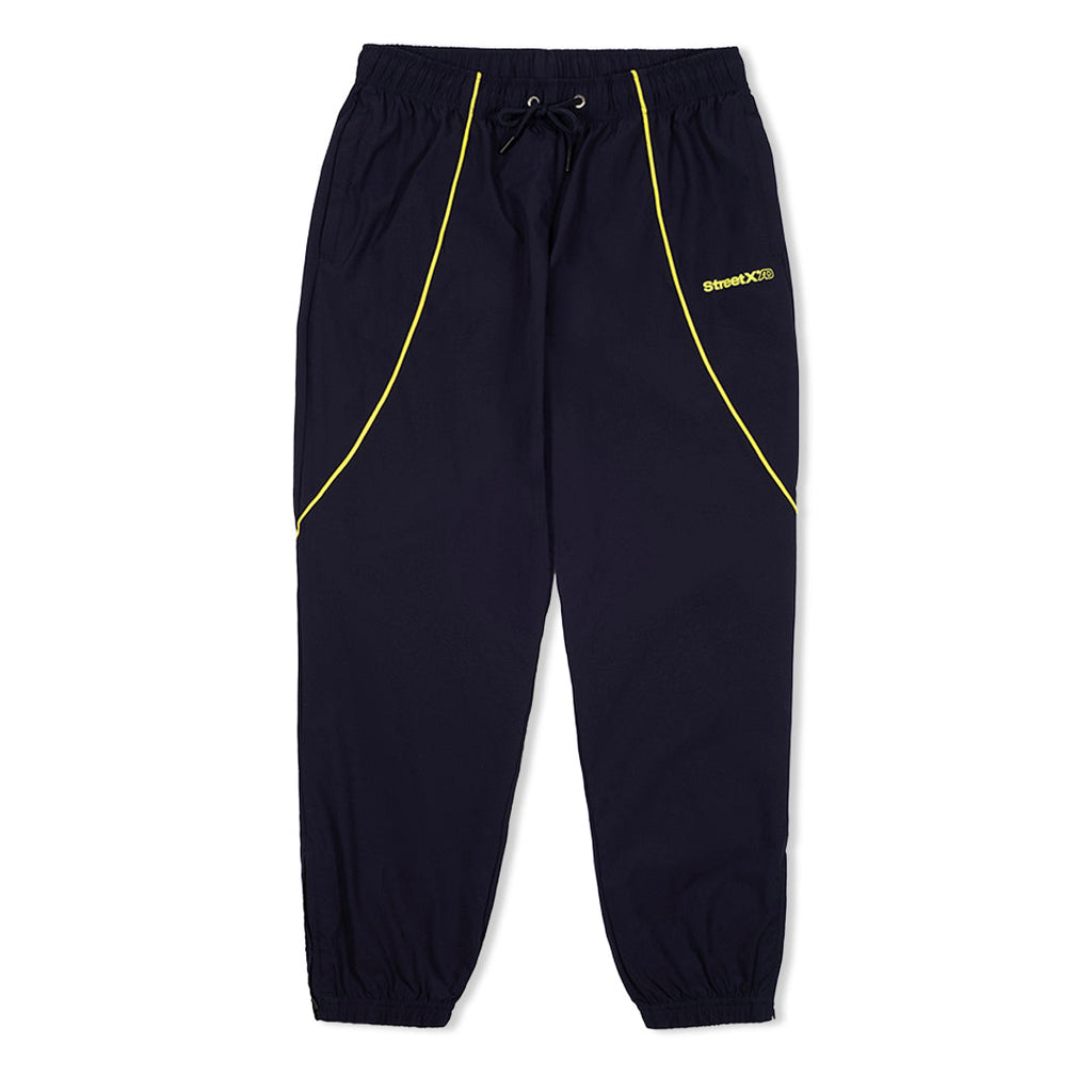 ☆NERDY☆ Biker Track Pants Navy Vintage Starter Track Pants S Navy Blue Polyester Ankle